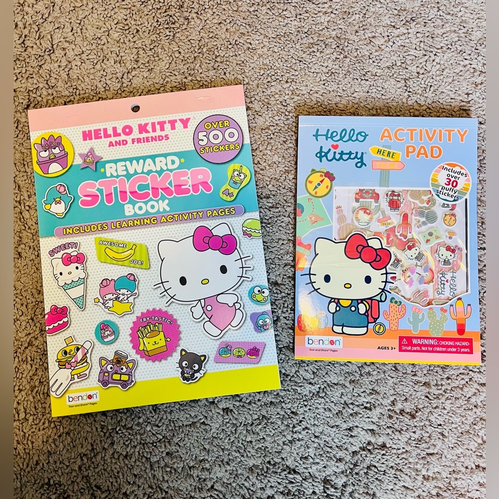 Hello Kitty Pink Reward Sticker Book and Activity Pad